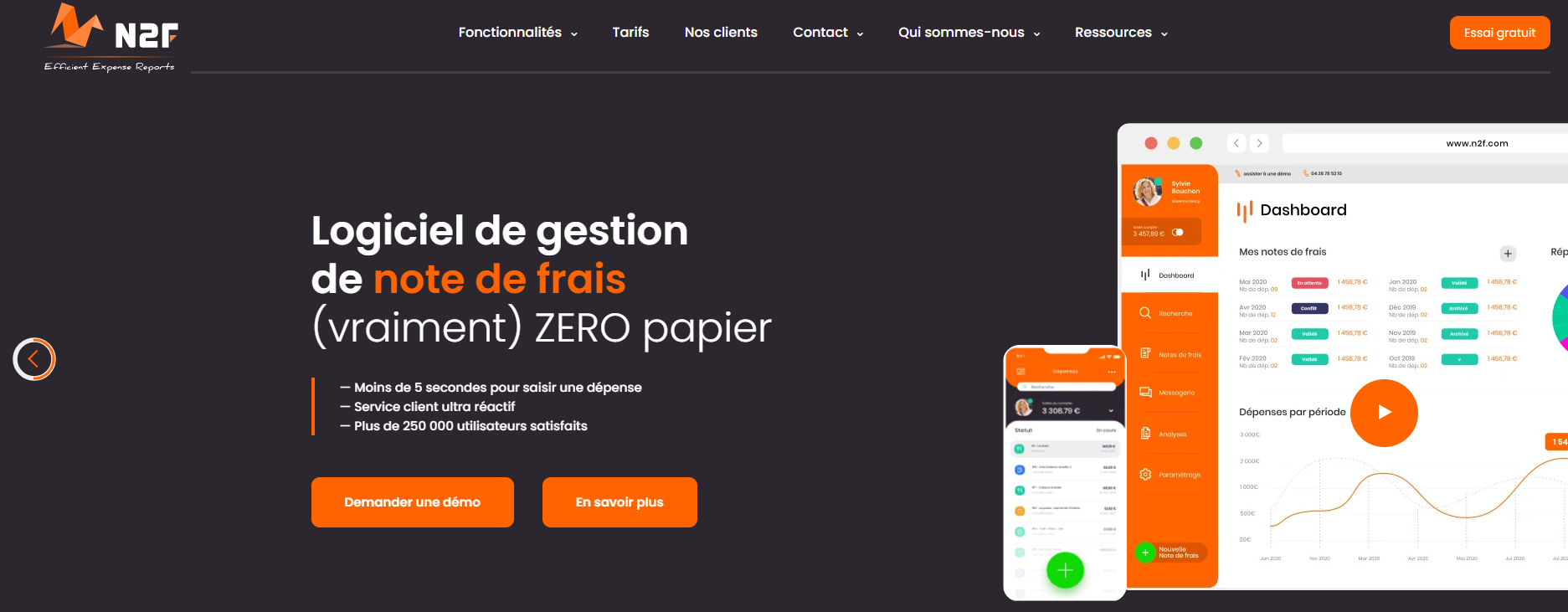 Application de gestion note de frais N2F