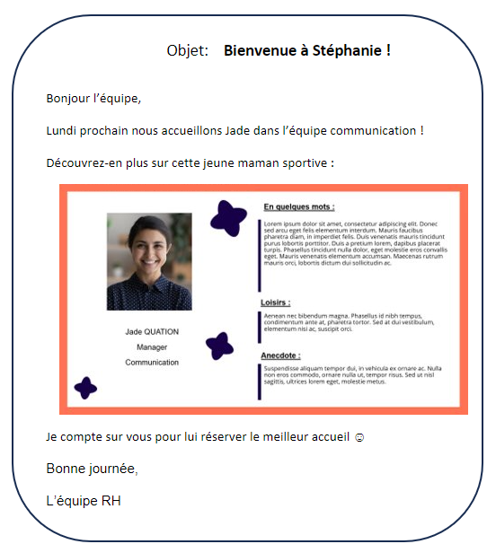 Modèle fiche de collaborateur