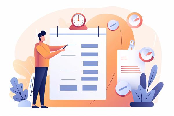 illustration productivité feuille de temps