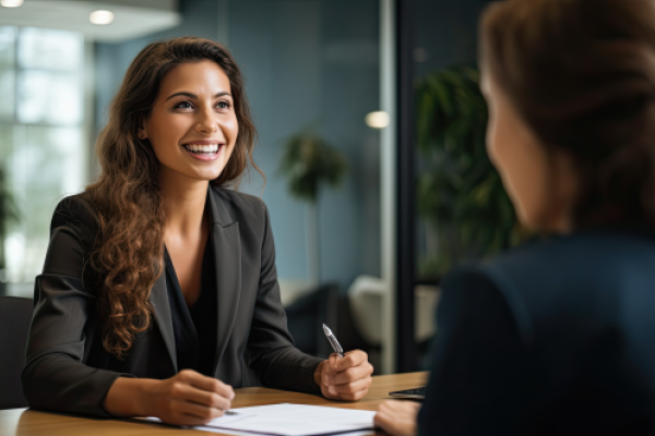 Entretien entre un RH et un collaborateur