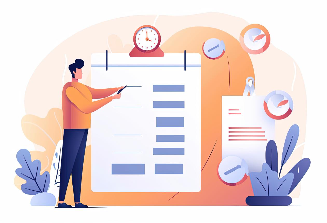 illustration productivité feuille de temps