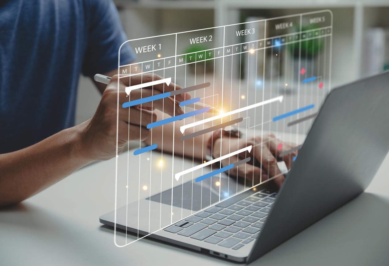suivi du planning sur un logiciel