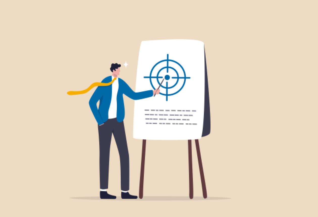 Infographie pour définir un objectif