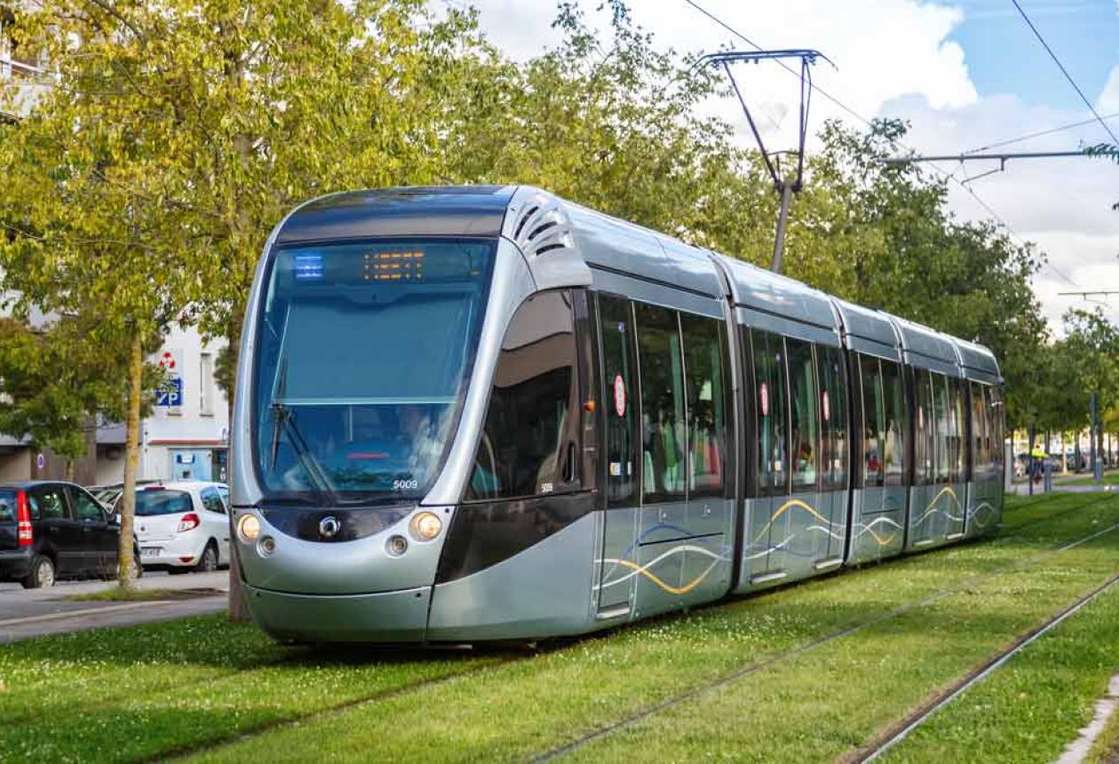 Illustration de transport en commun (tramway)